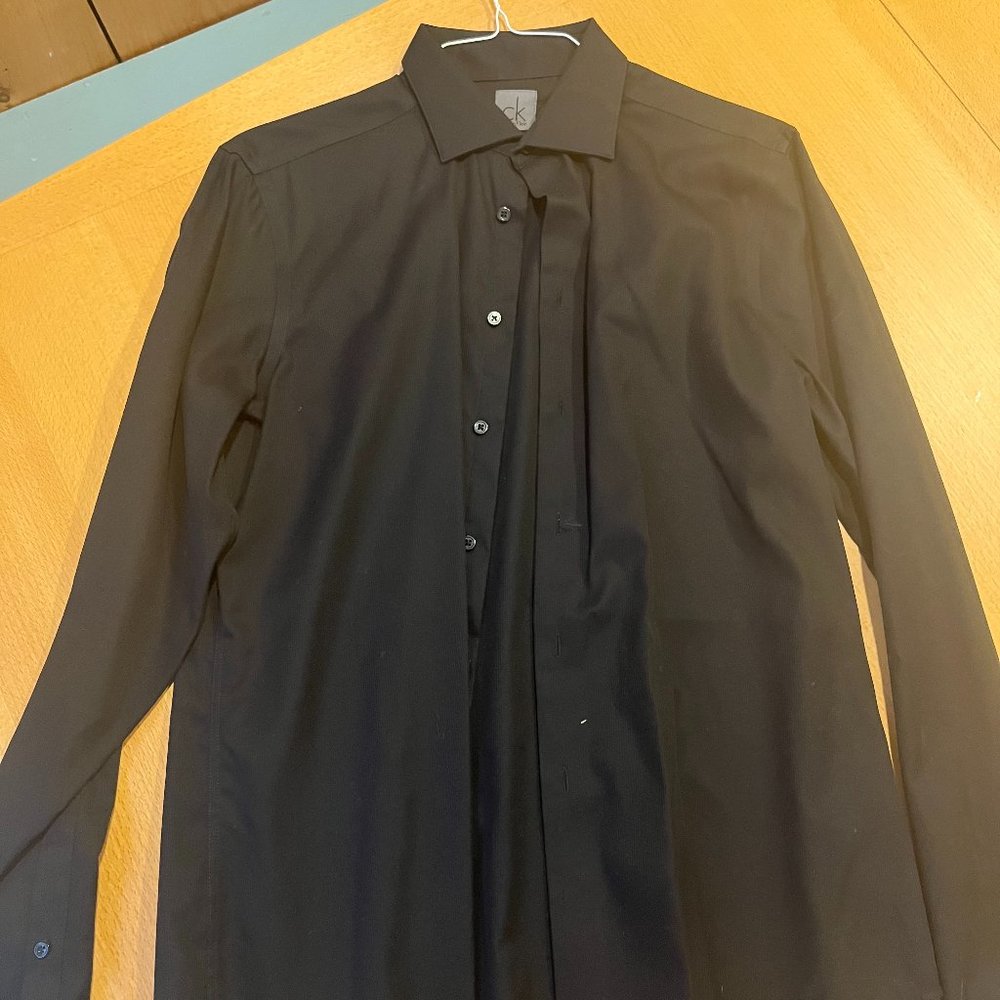 Calvin Klein Black Button Up